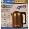 GRATUS STAINLESS STEEL ELECTRIC KETTLE 2.0L GRATUS STAINLESS STEEL ELECTRIC KETTLE 2.0L